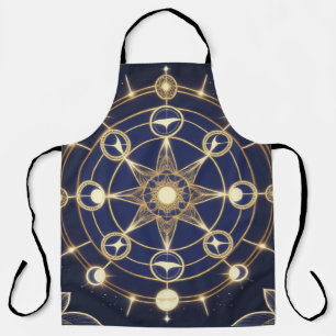 Göttliche Strahlkraft – Goldenes Mandala des Erwac Schürze