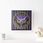 Göttliche Streifen Quadratische Wanduhr (Zuhause)