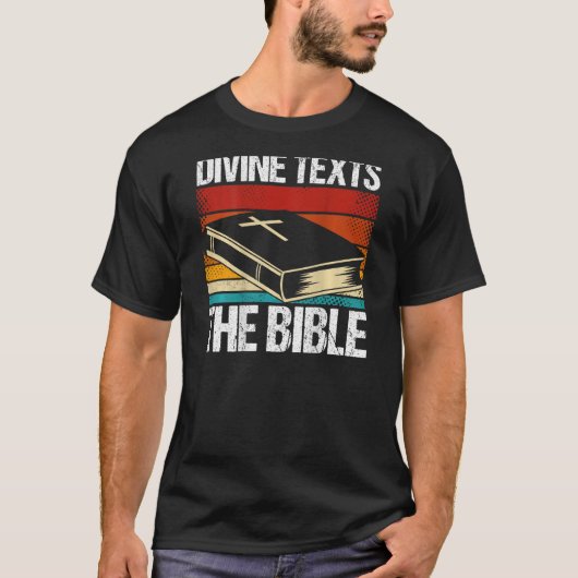 Göttliche Texte Die Bibelrückdruckbibel T-Shirt (Vorderseite)
