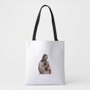 Göttliche Verbindung_ Jesus mit Moo Deng Pygmy Hip Tasche