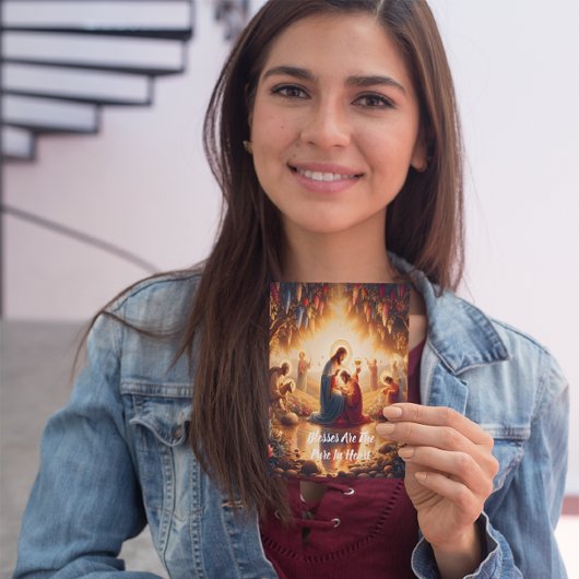 Göttliche Verbindung: Jesus Postkarte