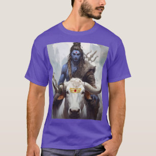 Göttliche Verbindung Lord Shiva und Nandi Artistry T-Shirt
