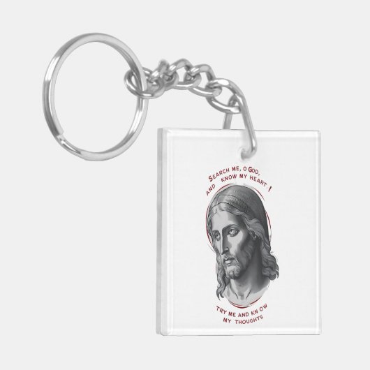 Göttliche Verbindung: Such mich, Gott Schlüsselanhänger (Vorderseite links)