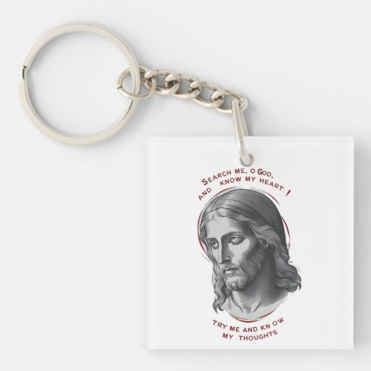 Göttliche Verbindung: Such mich, Gott Schlüsselanhänger (Vorderseite)