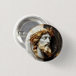 Göttliche Verschönerung Jesus, der in den Himmel s Button