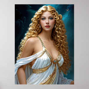 "Göttliche Vision von Aphrodite" Poster