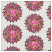 Göttliche Weibchen Uterus Blumendesign Stoff (Muster)