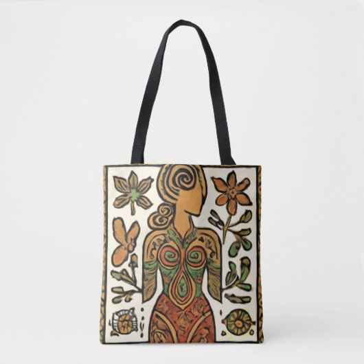 Göttliche Weibliche Erdgöttin Tasche (Vorderseite)