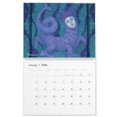 Göttliche weibliche, gemalte Mädchen Fantasie surr Kalender (Jan 2026)