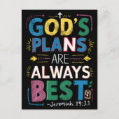 Göttliche Weisheit: Göttungspläne sind immer am be Postkarte (Vorderseite)