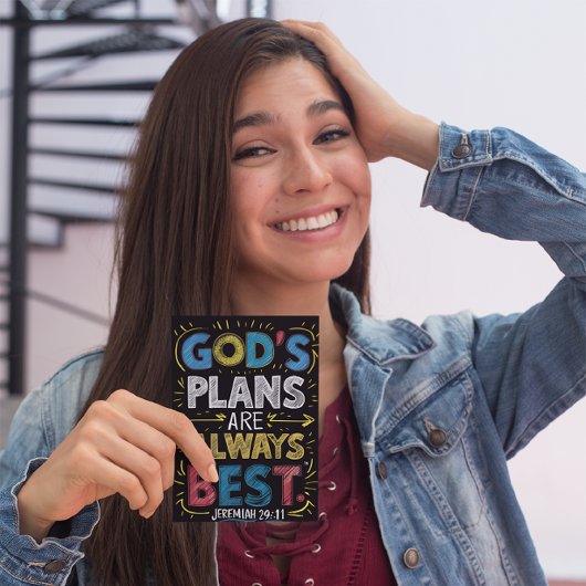 Göttliche Weisheit: Göttungspläne sind immer am be Postkarte