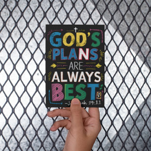 Göttliche Weisheit: Göttungspläne sind immer am be Postkarte