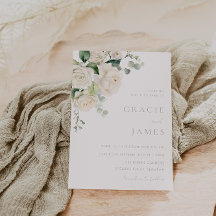 Göttliche Weiße Rosen Hochzeit