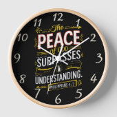 Göttliche Worte auf Gott übersteigen das Verständn Uhr (Vorderseite)