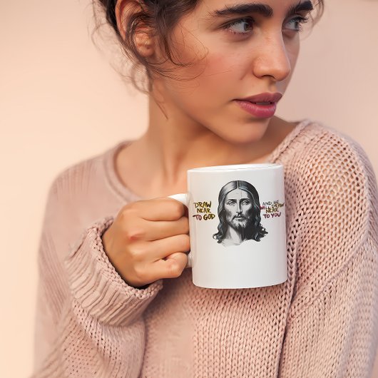 Göttliche Worte: Jesus in der Kunst gehorcht Kaffeetasse