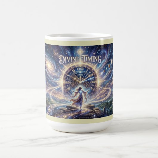 Göttliche Zeitplanung Kaffeetasse (Mittel)