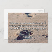 Göttliche Zitate: Matt 28:19 — "Make Disciples" Postkarte (Vorne/Hinten)