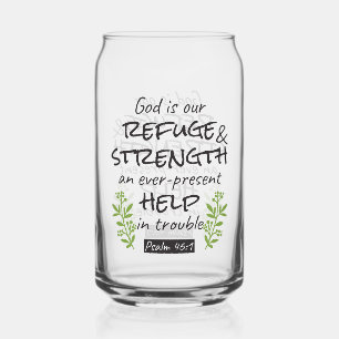 Göttliche Zuflucht - Psalm 46:1 für spirituellen K Dosenglas