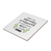 Göttliche Zuflucht - Psalm 46:1 für spirituellen K Fliese (Seite)