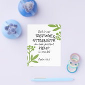 Göttliche Zuflucht - Psalm 46:1 für spirituellen K Flyer (Einzeln)