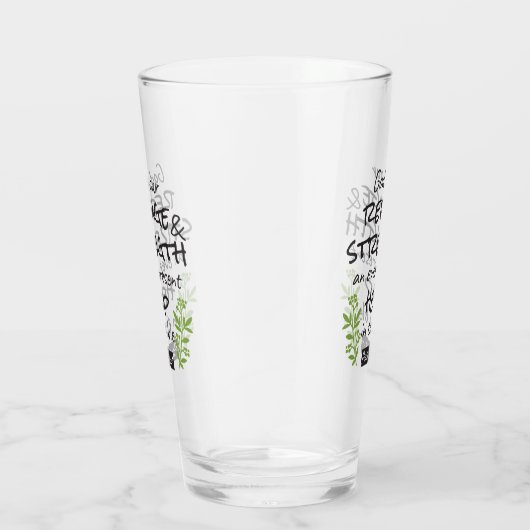 Göttliche Zuflucht - Psalm 46:1 für spirituellen K Glas (Rechts)