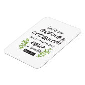 Göttliche Zuflucht - Psalm 46:1 für spirituellen K Magnet (Linke Seite)