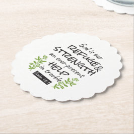 Göttliche Zuflucht - Psalm 46:1 für spirituellen K Untersetzer