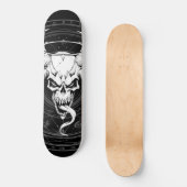 Göttlicher arkaner Schädel des Todes (schwarz) Skateboard (Vorderseite)