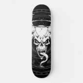Göttlicher arkaner Schädel des Todes (schwarz) Skateboard (Vorderseite)