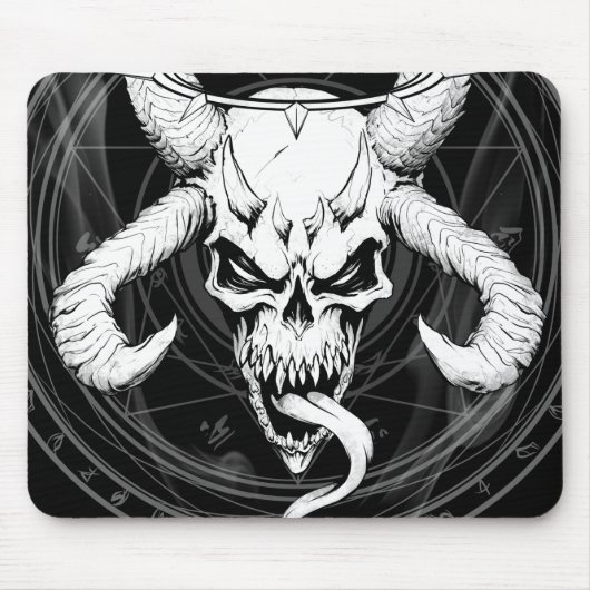 Göttlicher Arkanskull der Todesschwarzen Maus Mat Mousepad (Vorne)