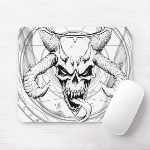 Göttlicher Arkanskull des Todes Weiße Mammutmatte Mousepad