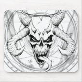 Göttlicher Arkanskull des Todes Weiße Mammutmatte Mousepad (Vorne)