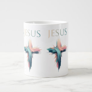 Göttlicher Ausdruck: Das Kreuz Jesu im Abstrakten Jumbo-Tasse