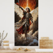 Göttlicher Beschützer Erzengel Michael Poster (Küche)