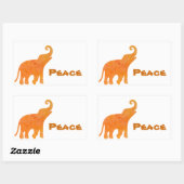 Göttlicher Elefant Rechteckiger Aufkleber (Blatt)