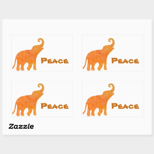 Göttlicher Elefant Rechteckiger Aufkleber (Blatt)