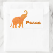 Göttlicher Elefant Rechteckiger Aufkleber (Tasche)