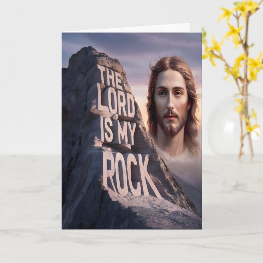 Göttlicher Erretter: Der Herr ist mein Gestein Karte (Gelbe Blume)