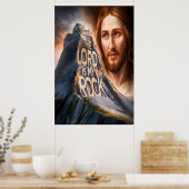 Göttlicher Erretter: Der Herr ist mein Gestein Poster (Küche)