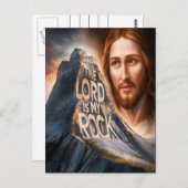 Göttlicher Erretter: Der Herr ist mein Gestein Postkarte (Vorne/Hinten)