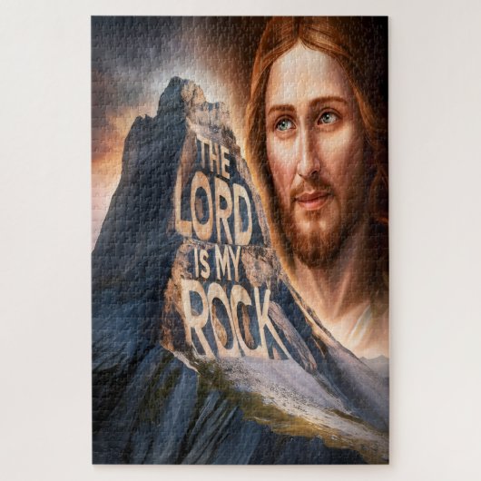 Göttlicher Erretter: Der Herr ist mein Gestein Puzzle (Vertikal)