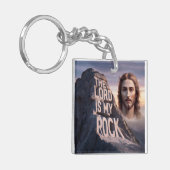 Göttlicher Erretter: Der Herr ist mein Gestein Schlüsselanhänger (Vorderseite links)