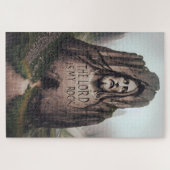 Göttlicher Felsen: Jesus graviert den Herrn ist me Puzzle (Horizontal)