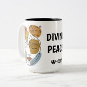 GÖTTLICHER FRIEDE ZWEIFARBIGE TASSE (Vorderseite Links)