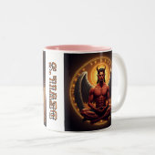 "Göttlicher Gamerbalance: Teufelsgelenke-Cup-Desig Zweifarbige Tasse (VorderseiteRechts)