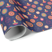 Göttlicher Glanz Diwali Geschenkpapier (Rolleneckpunkt)