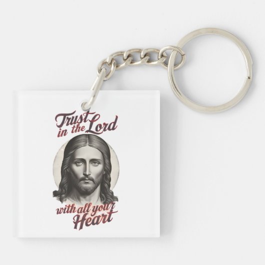 Göttlicher Glaube: Jesus Botschaft Schlüsselanhänger (Rückseite)