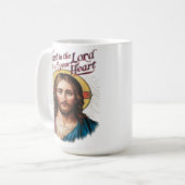 Göttlicher Glaube: Jesus ermutigt den Glauben Kaffeetasse (Vorderseite Links)