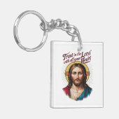 Göttlicher Glaube: Jesus ermutigt den Glauben Schlüsselanhänger (Vorderseite links)