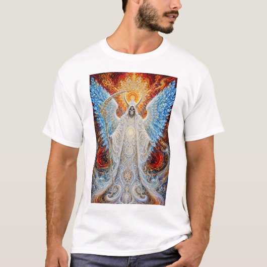 Göttlicher Grimmiger Sensenmann T-Shirt (Vorderseite)